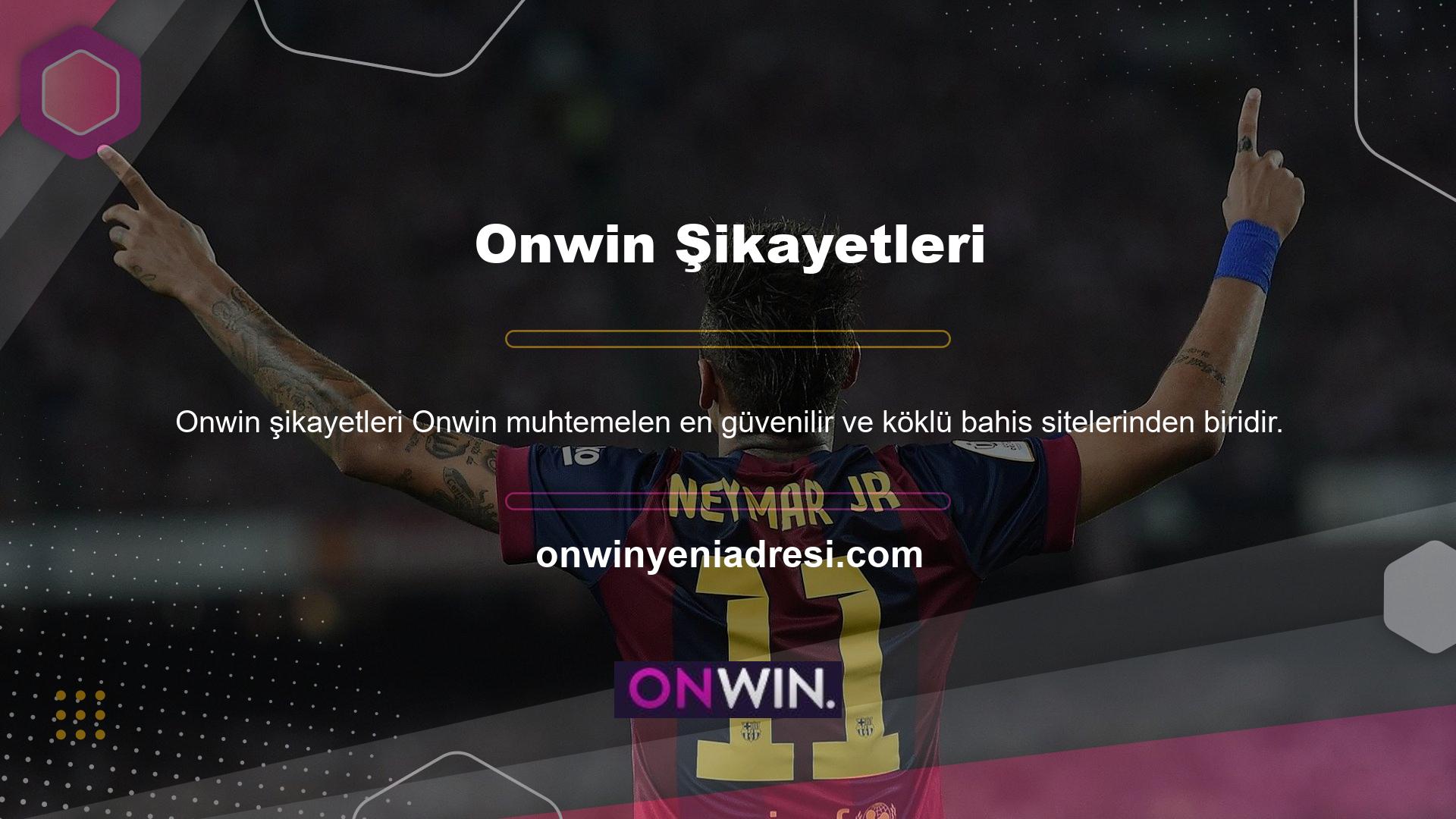 Onwin, binlerce oyuncuya dayanan bahis sektörünün en eski sitelerinden biridir