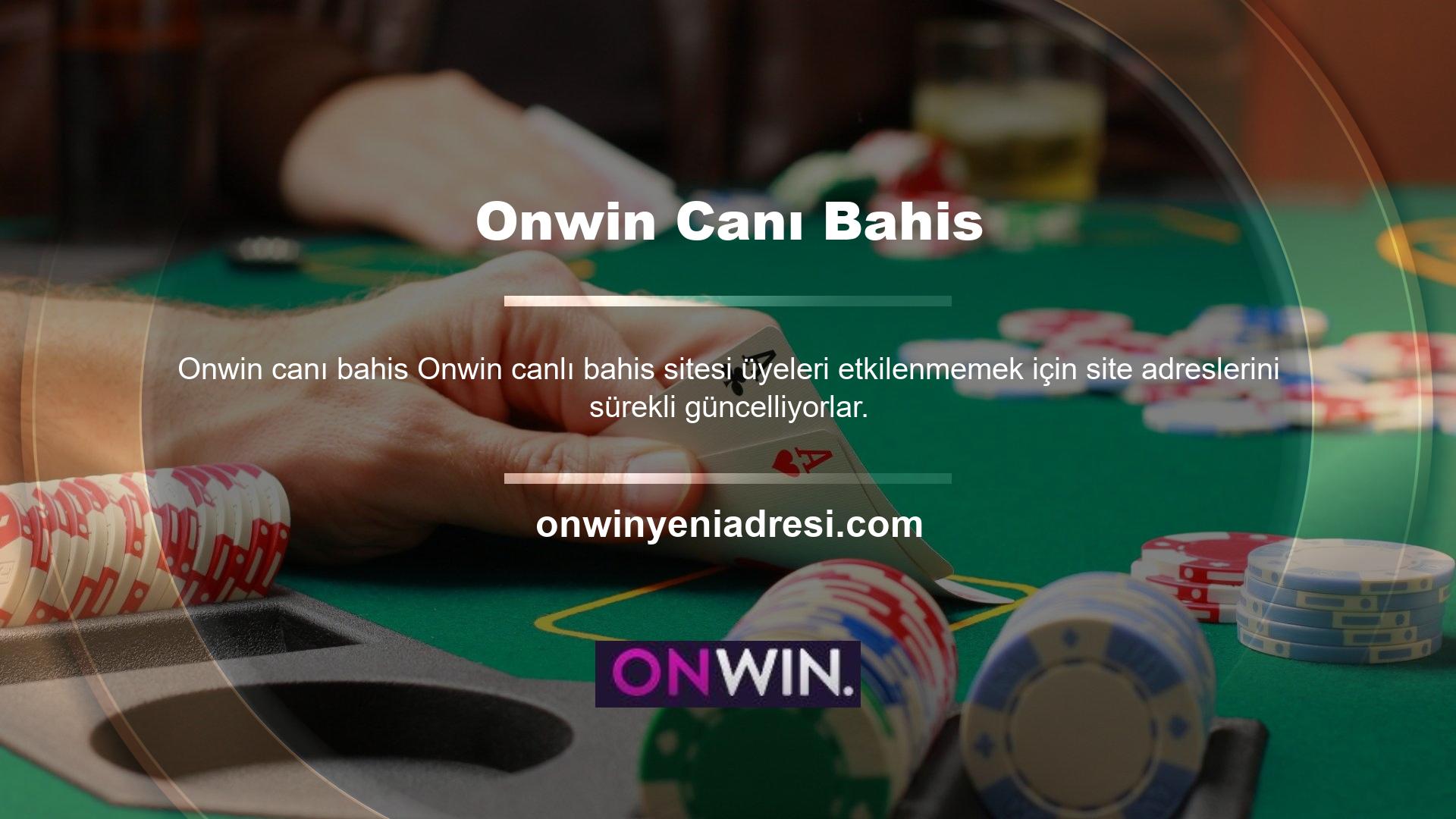 Onwin giriş adresini her zaman web sitemizden takip edebilirsiniz